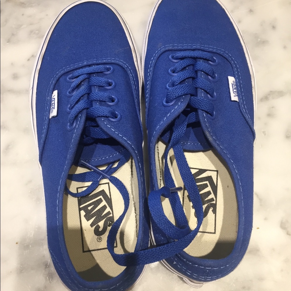 Blue authentic style vans